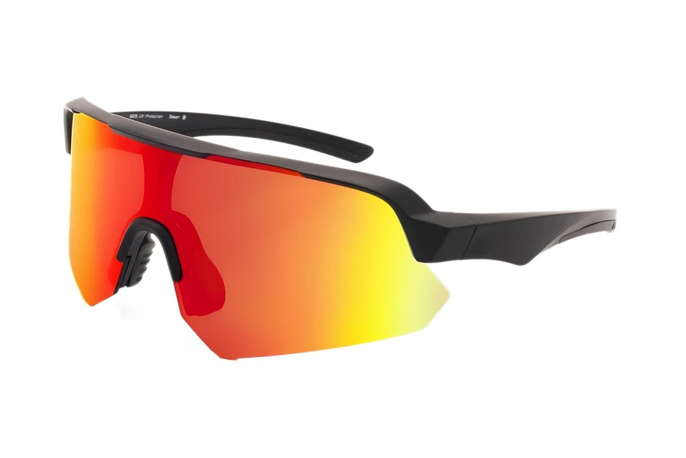 Lunettes de soleil noires et rouges sans pont Athletic Works