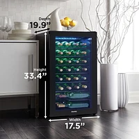 Danby DWC036A2BDB-6 36 Bottle Free-Standing Wine Cooler in Black