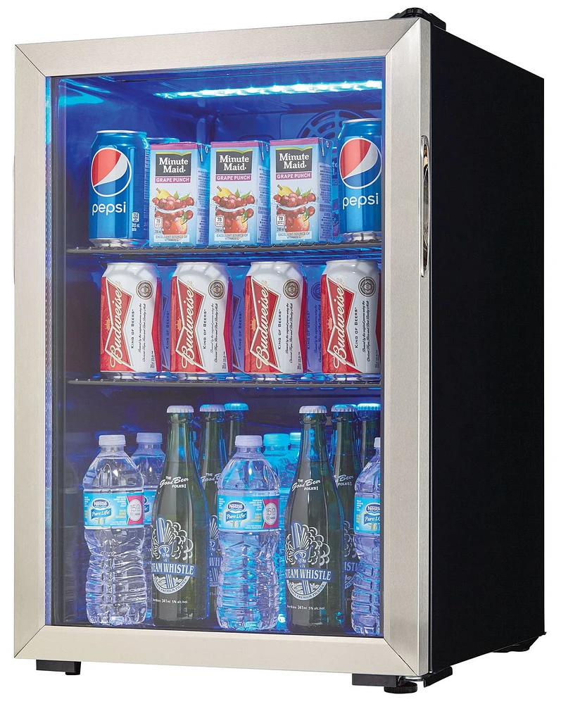 Danby DBC026A1BSSDB 2.6 cu. ft. Free-Standing Beverage Center in Stainless Steel