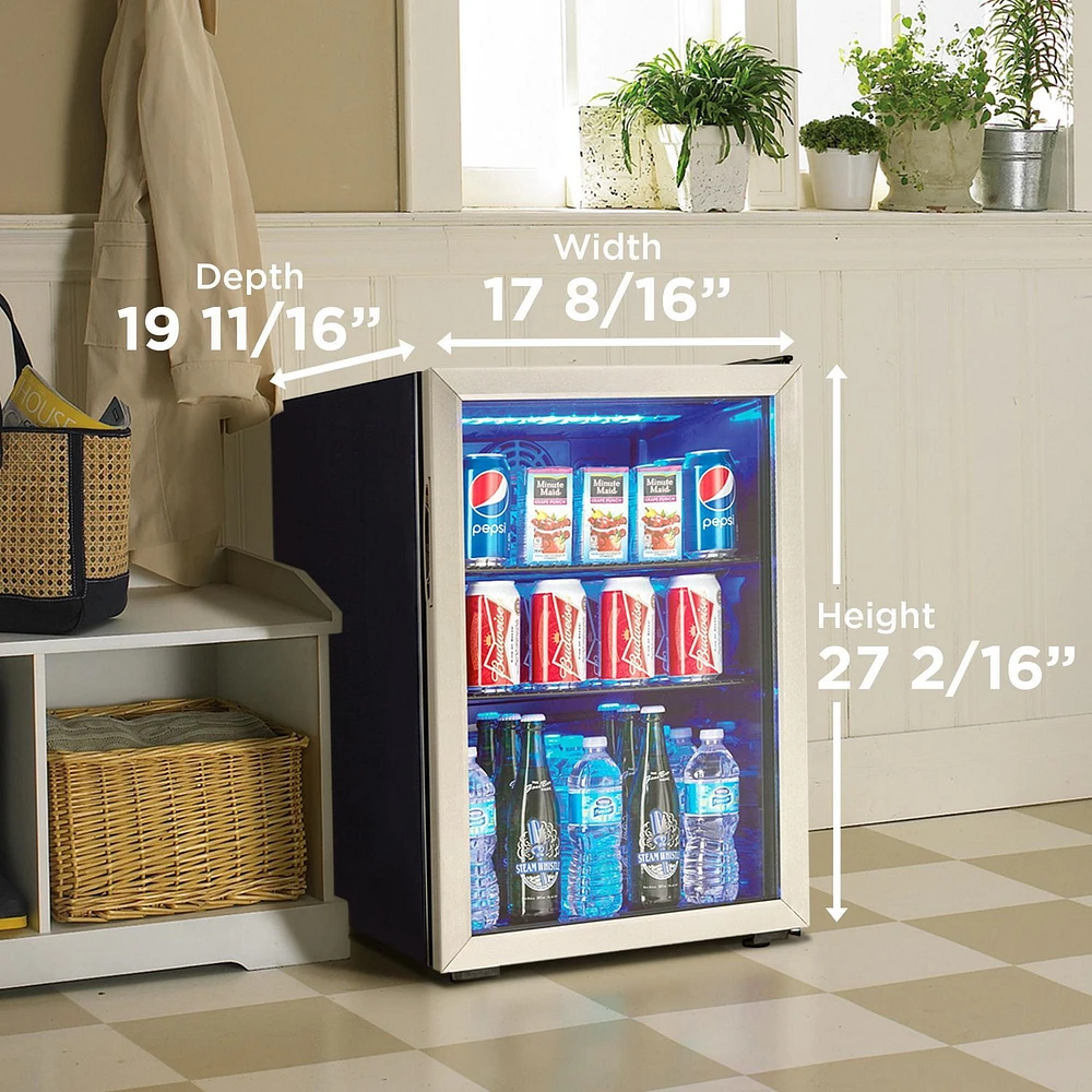 Danby DBC026A1BSSDB 2.6 cu. ft. Free-Standing Beverage Center in Stainless Steel