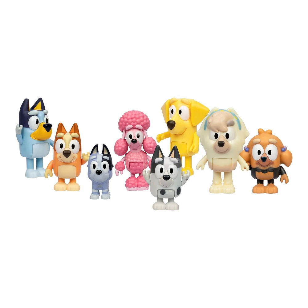 BLUEY NEIGHBOURHOOD FRIENDS 8 PACK EXCLUSIVE, 8 Figures Included