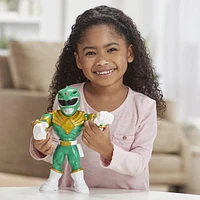 Playskool Heroes Mega Mighties Power Rangers Green Ranger 10-inch Figure, Mighty Morphin Power Rangers Collectible Toys, Kids Ages 3 and Up