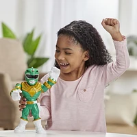 Playskool Heroes Mega Mighties Power Rangers Green Ranger 10-inch Figure, Mighty Morphin Power Rangers Collectible Toys, Kids Ages 3 and Up