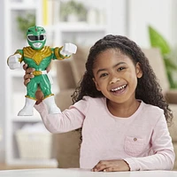 Playskool Heroes Mega Mighties Power Rangers Green Ranger 10-inch Figure, Mighty Morphin Power Rangers Collectible Toys, Kids Ages 3 and Up