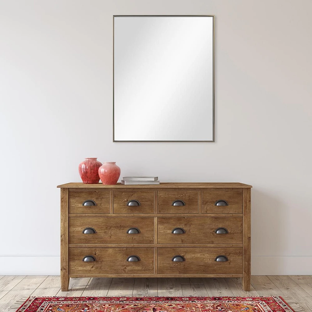 Home Trends Moderna Mirror, 16x20" Brushed Champagne