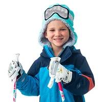 FlapJackKids - Baby, Toddler, Unisex, Boy Water Repellent Ski Mittens - Ribbed Cuffs