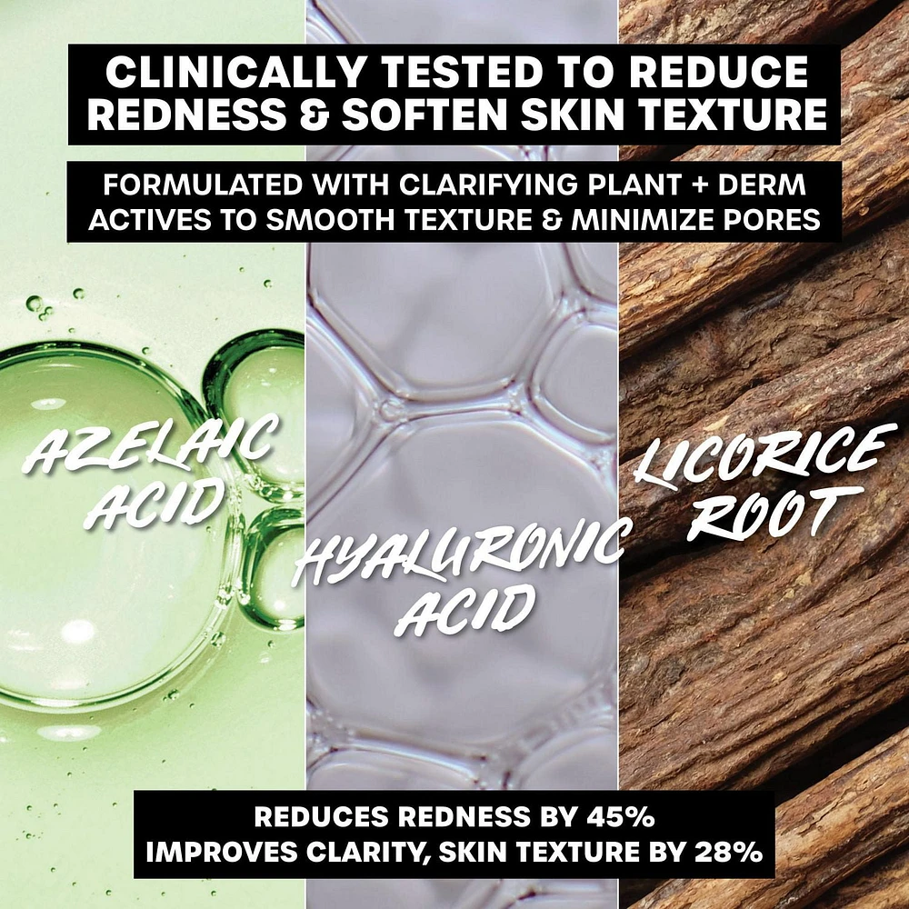 Let's Be Clear Water Face Cream, crème hydratante à base d'acide azélaïque et d'acide hyaluronique, pour les peaux mixtes à grasses, 75 ML Hydrate, matifie et nettoie instantanément