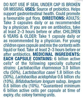 Equate Capsules végétariennes d'acidophilus et bifidus 6 milliards de cellules actives