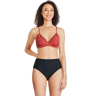 Haut de bikini bordé à point d’échelle George pour femmes