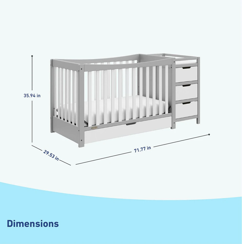Graco Remi 4-in-1 Convertible Crib and Changer