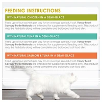 Fancy Feast Savoury Purée Naturals Variety Pack, Cat Treats 36 x 10 g, 36 x 10 g