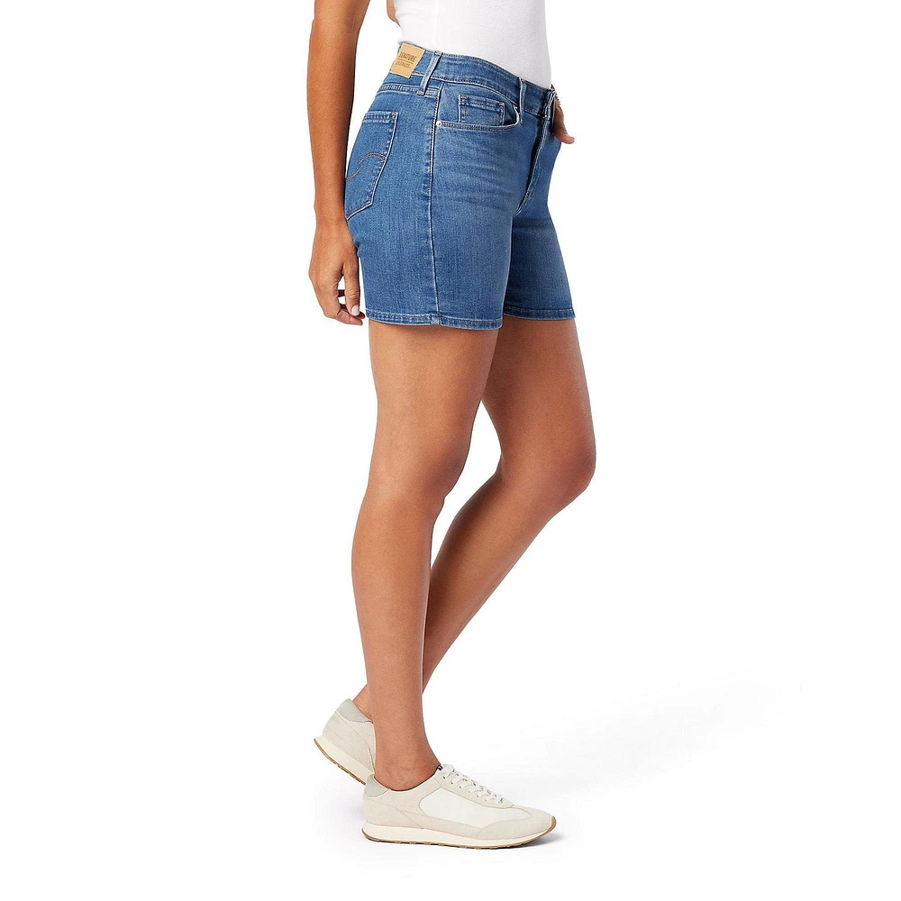 Signature by Levi Strauss & Co.MD Short mi-taille 5 pouces pour femme