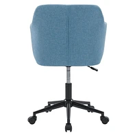 Natasha Upholstered Button Tufted Task Chair with Arms