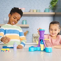 Kinetic Sand, Soft Serve Station with 14oz of Play Sand (Blue, Pink and White), 2 Ice Cream Cones and 2 Tools, Sensory Toys for Kids Aged 5 and up, Kinetic Sand