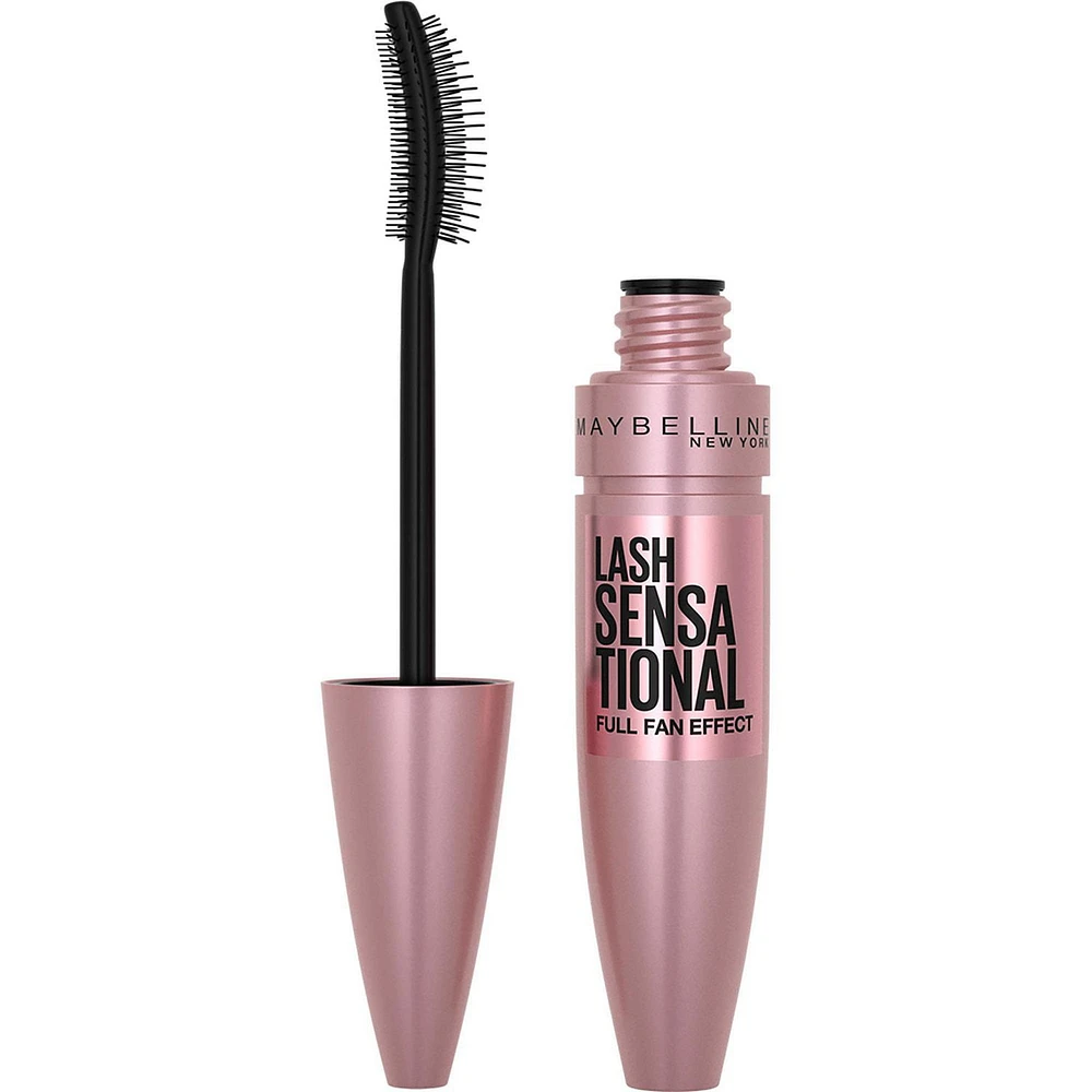 Maybelline New York Volumizing, Lengthening Lash Sensational Mascara, Buildable, Full-Fan Effect