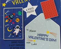 Lolli and Pip Valentine Outer Space Exchange Cards with Mini Puzzle, 16 count