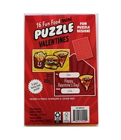 Lolli and Pip Valentine Fun Food Exchange Cards with Mini Puzzle, 16 count