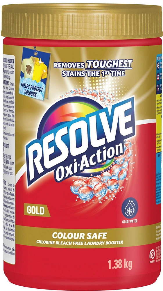 RESOLVE® In Wash Powder - GOLD Oxi-Action 1.38 kg, 1.38 kg