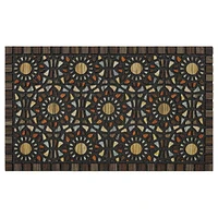 Mainstays Mosaic Grain Polyester Doormat, 18" x 30", Doormat, 18" x 30"