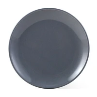 Mainstays Glazed Grey Round Stoneware Dinner Plate, 10.3”, Color glaze with stoneware