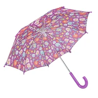 Parapluie imprimé sirène Parapluie à imprimé sirène avec un design ludique et un bouton-poussoir manuel pour profiter de n’importe quelle saison des pluies.