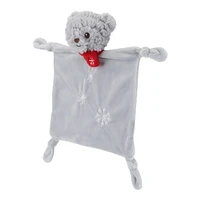 Holiday Time Christmas Baby Blanket, Grey Bear