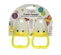 Melii Silicone Duck Fresh Food Feeder & Teether for Baby – BPA Free