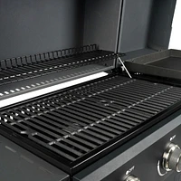 EXPERT GRILL 5-Burner Gas / Griddle Combo Grill, Black, GGC2552WA-C