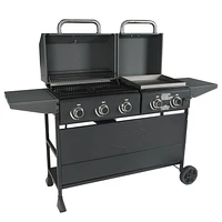 EXPERT GRILL 5-Burner Gas / Griddle Combo Grill, Black, GGC2552WA-C