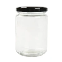 Mainstays 12oz Glass Jam Jar with Tin Lid, Mainstays convenient 12oz glass jam jar.