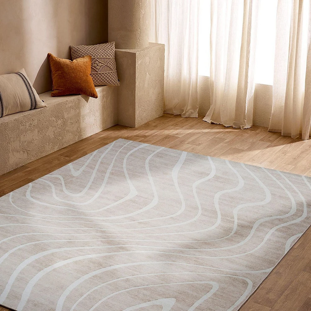 Minimalist Modern Abstract Indoor Area Rug