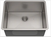 American Imaginations 23-in. W Undermount Brushed Nickel Kitchen Sink Set For Deck Mount Drilling - Strainer Included AI-29400