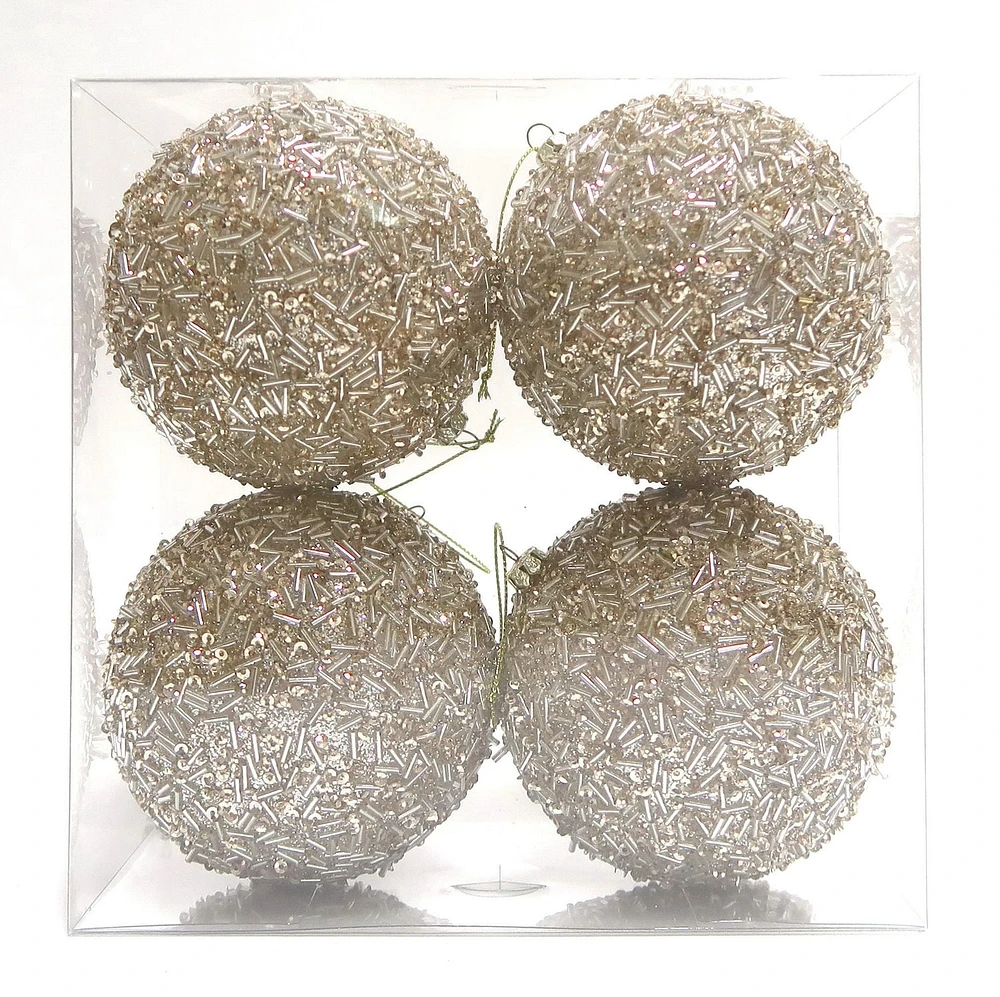 4 PIECE SHATTERPROOF ORNAMENT