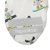 FlapJackKids - Baby, Toddler, Unisex, Boy Water Repellent Ski Mittens - Ribbed Cuffs