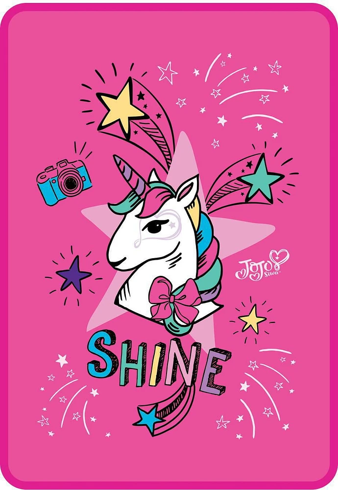 Jojo Siwa Sparkle Shine Plush Blanket