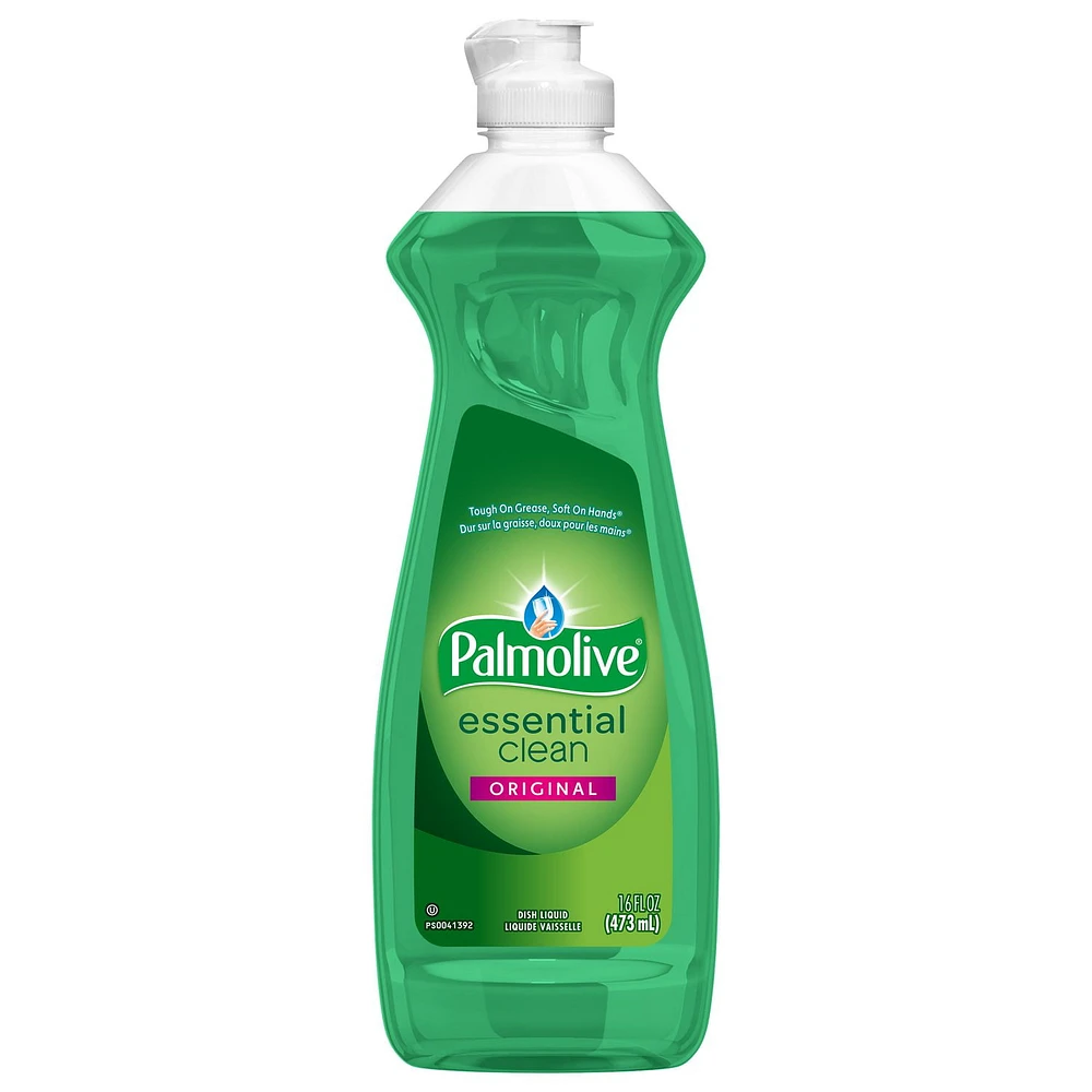 Palmolive Essential Clean Liquid Dish Soap, Original Scent - 473 mL, Palmolive Essential Clean