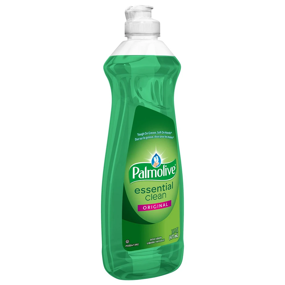 Palmolive Essential Clean Liquid Dish Soap, Original Scent - 473 mL, Palmolive Essential Clean