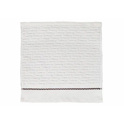 Luxury Stitch Wash Cloth (12 X 12) (White) - Set of 6