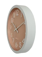 PINK DIAL PLASTIC WALL CLOCK 10"