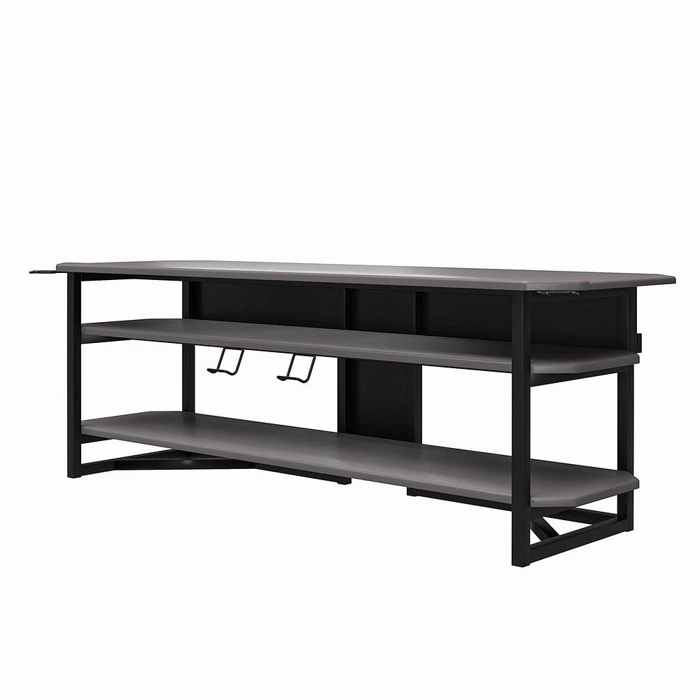 NTense Quest Gaming TV Stand for TVs up to 65", Gray