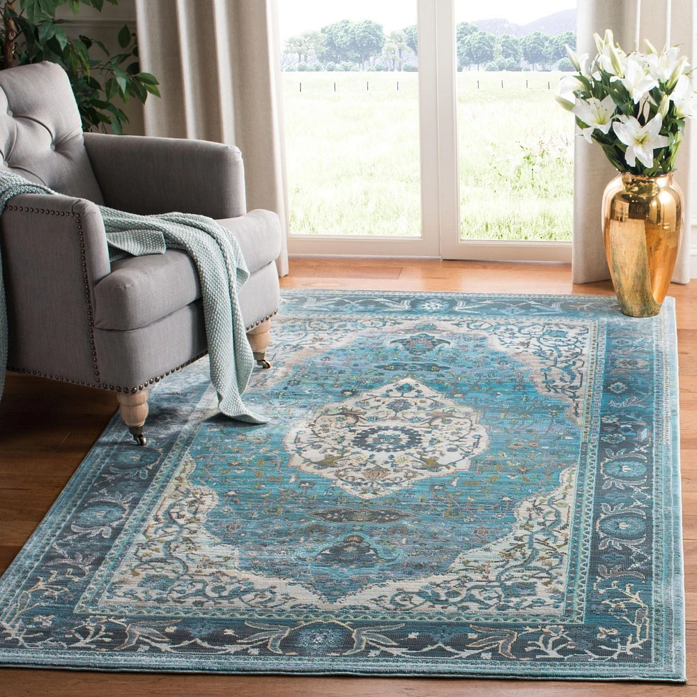 SAFAVIEH Luxor Amadine Floral Bordered Area Rug