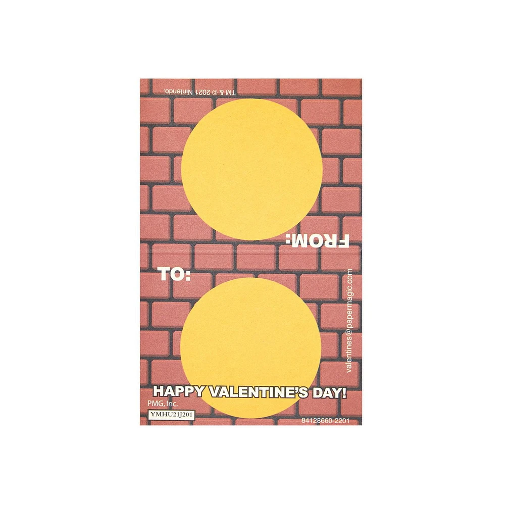 Super Mario Valentine's Day Cards, 32 Count, Classroom Exchange Cards