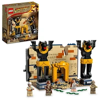 LEGO Indiana Jones Escape from the Lost Tomb 77013 Building Toy, Featuring a Mummy and an Indiana Jones Minifigure from Raiders of the Lost Ark Movie, Gift Idea for Kids 8 Years Old, Includes 600 Pieces, Ages 8+