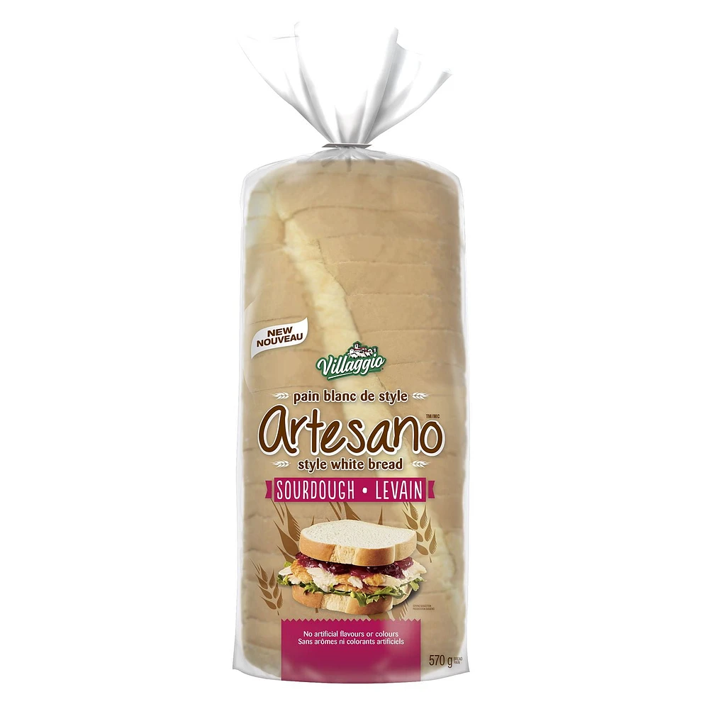 Villaggio Artesano® White Sourdough  Sliced Bread