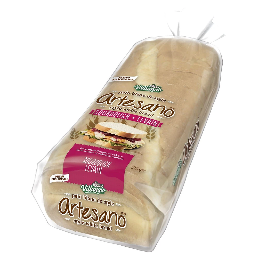 Villaggio Artesano® White Sourdough  Sliced Bread