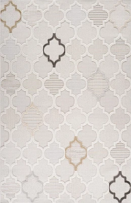 Rug Branch Maison Moroccan Indoor Area Rug, Cream Beige, Modern - Living Room, Bedroom, Dining Room, and Kitchen<br>