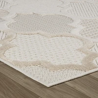 Rug Branch Maison Moroccan Indoor Area Rug, Cream Beige, Modern - Living Room, Bedroom, Dining Room, and Kitchen<br>