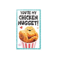 Chicken Nuggets Valentine's Day Cards, 32 Count, Classroom Exchange Cards With Stickers