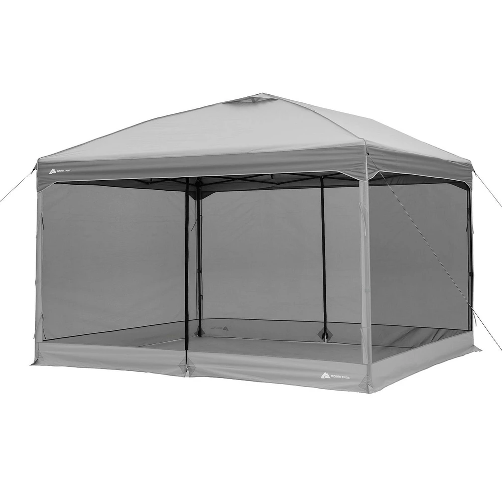 Ozark Trail Instant Canopy with Mesh Curtain 12 FT x 10 FT