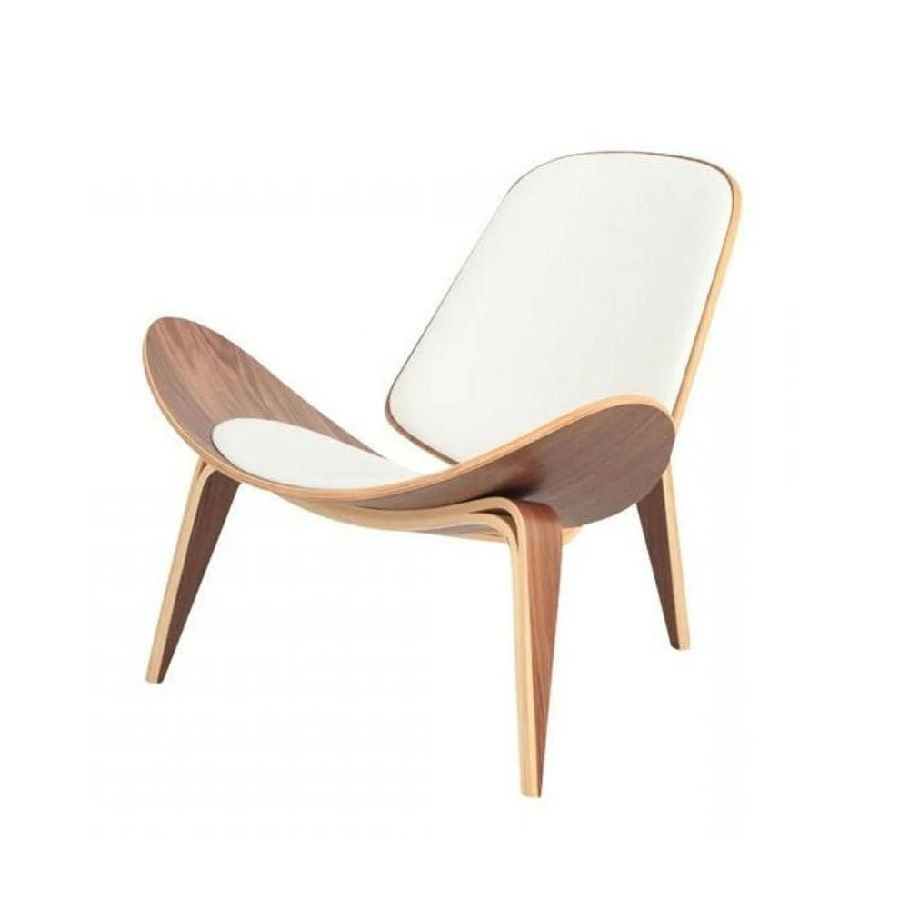 Sharoon Lounge Chair- Modern Luxurious Lounge Wooden leg , Leather seat Lounge Chair.